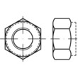 Stoppmuttern DIN 6924 / ISO 7040 A2 Sechskantmuttern mit Klemmteil, mit nichtmet. Einsatz, hohe Form für Temperatur-Einsatz von -50 bis +120 °C M 5